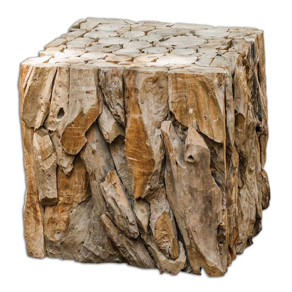 Uttermost - Teak Root Bunching Cube - 25592 veiw 1