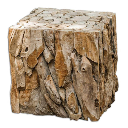 Uttermost - Teak Root Bunching Cube - 25592 veiw 1