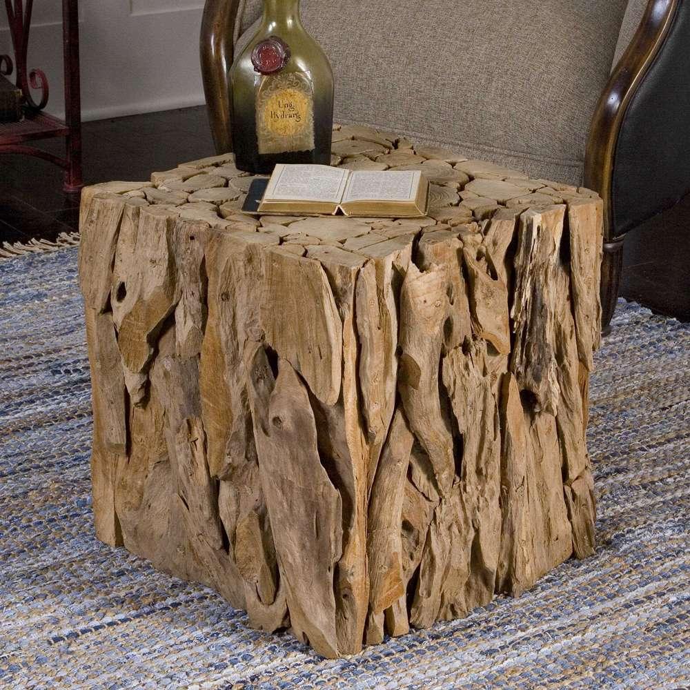 Uttermost - Teak Root Bunching Cube - 25592 veiw 2