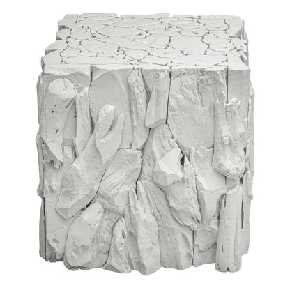 Uttermost - Teak Root White Bunching Cube - 25241 veiw 1