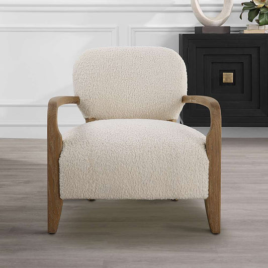 Uttermost - Telluride Natural Shearling Accent Chair - 23772 veiw 2