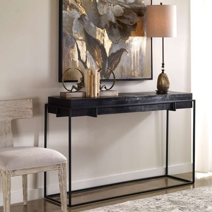 Uttermost - Telone Modern Black Console Table - 25110 veiw 4