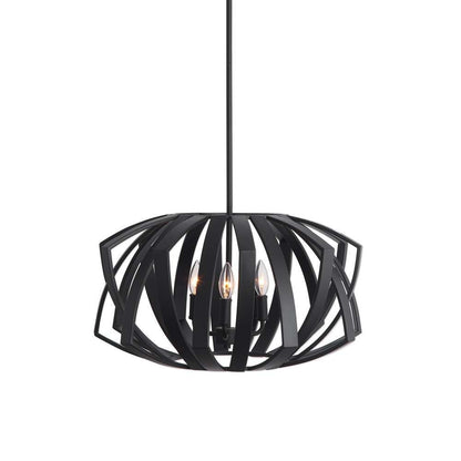 Uttermost - Thales Black Geometric 3 Light Pendant - 22137 veiw 1