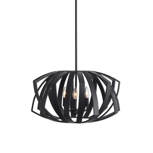 Uttermost - Thales Black Geometric 3 Light Pendant - 22137 veiw 1