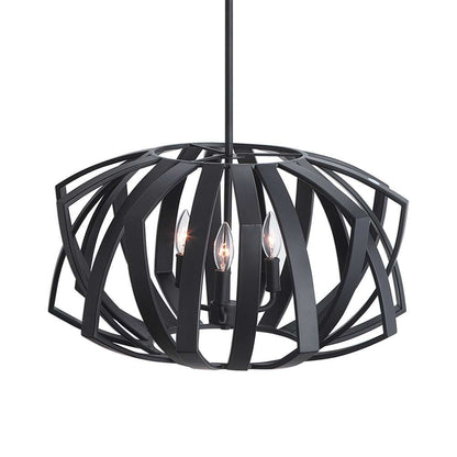 Uttermost - Thales Black Geometric 3 Light Pendant - 22137 veiw 2