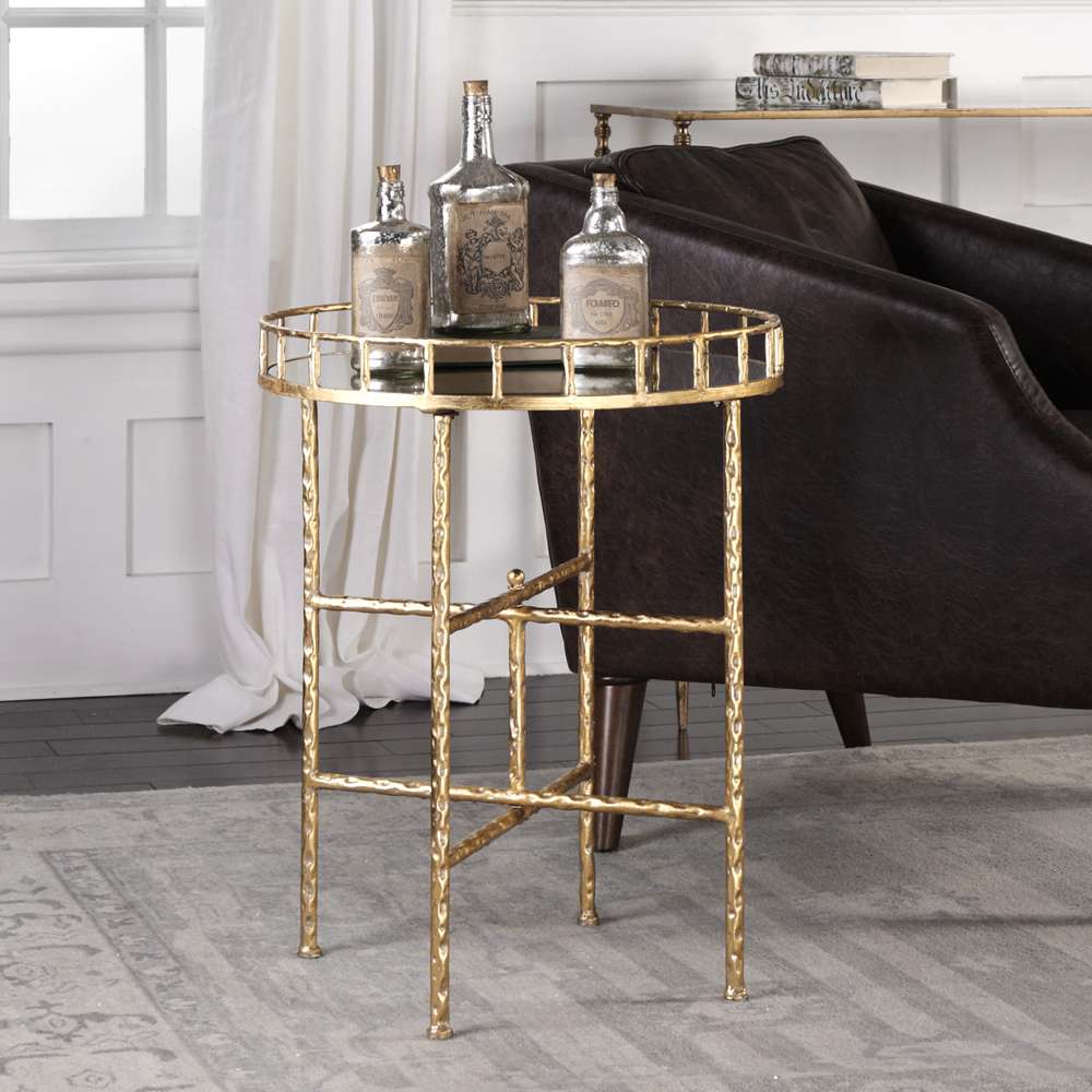 Uttermost - Tilly Bright Gold Accent Table - 24711 veiw 3