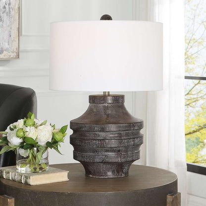 Uttermost - Timber Carved Wood Table Lamp - 30147-1 veiw 4