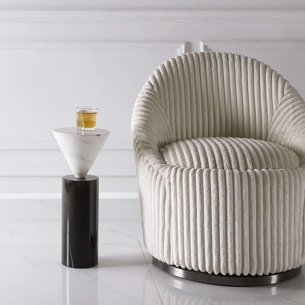 Uttermost - Top Hat Marble Drink Table - 24976 veiw 3