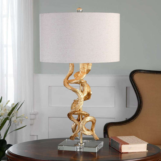Uttermost - Twisted Vines Gold Table Lamp - 27113-1 veiw 2