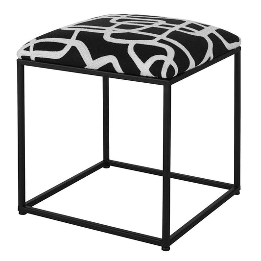 Uttermost - Twists And Turns Fabric Accent Stool - 23690 veiw 2