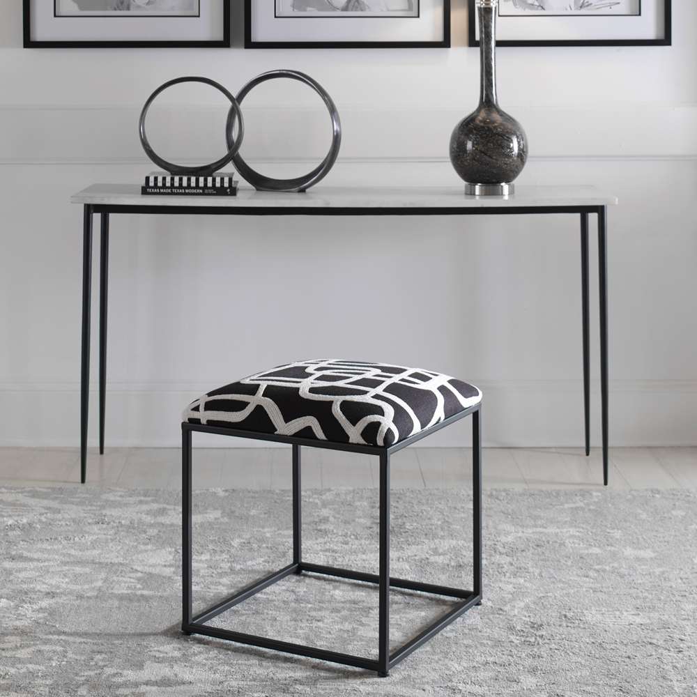 Uttermost - Twists And Turns Fabric Accent Stool - 23690 veiw 4