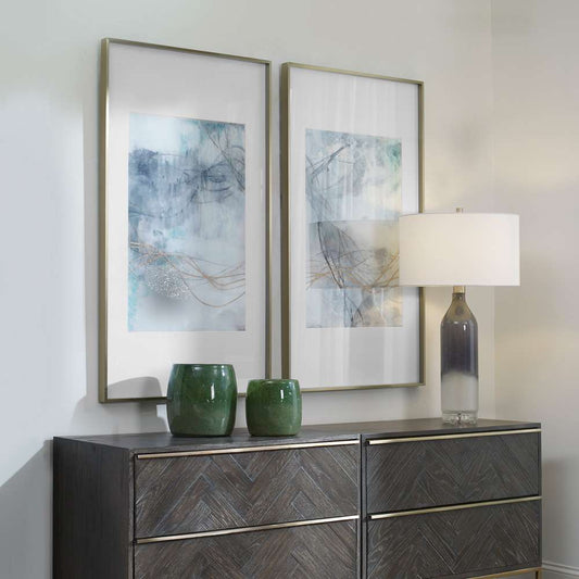 Uttermost - Undulating Oro Abstract Prints (Set of 2) - 45099 veiw 2