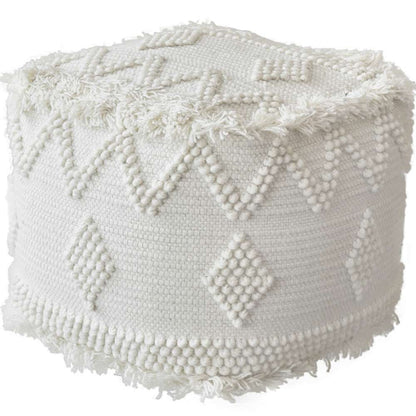 Uttermost - Uriah Ivory Pouf - 23965 veiw 1