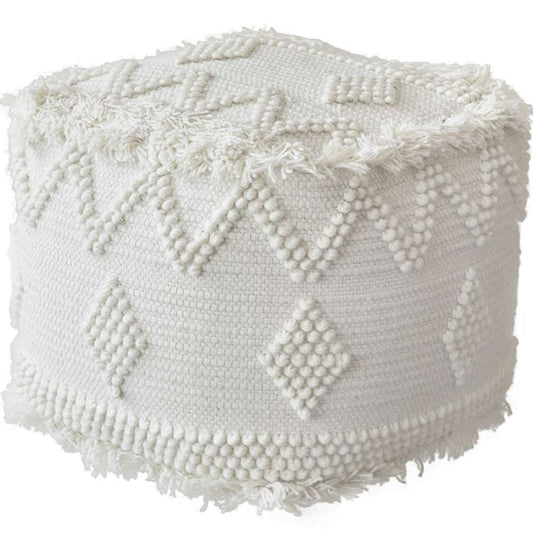 Uttermost - Uriah Ivory Pouf - 23965 veiw 1