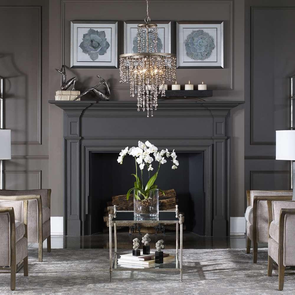 Uttermost - Valka 6 Light Crystal Chandelier - 21288 veiw 2