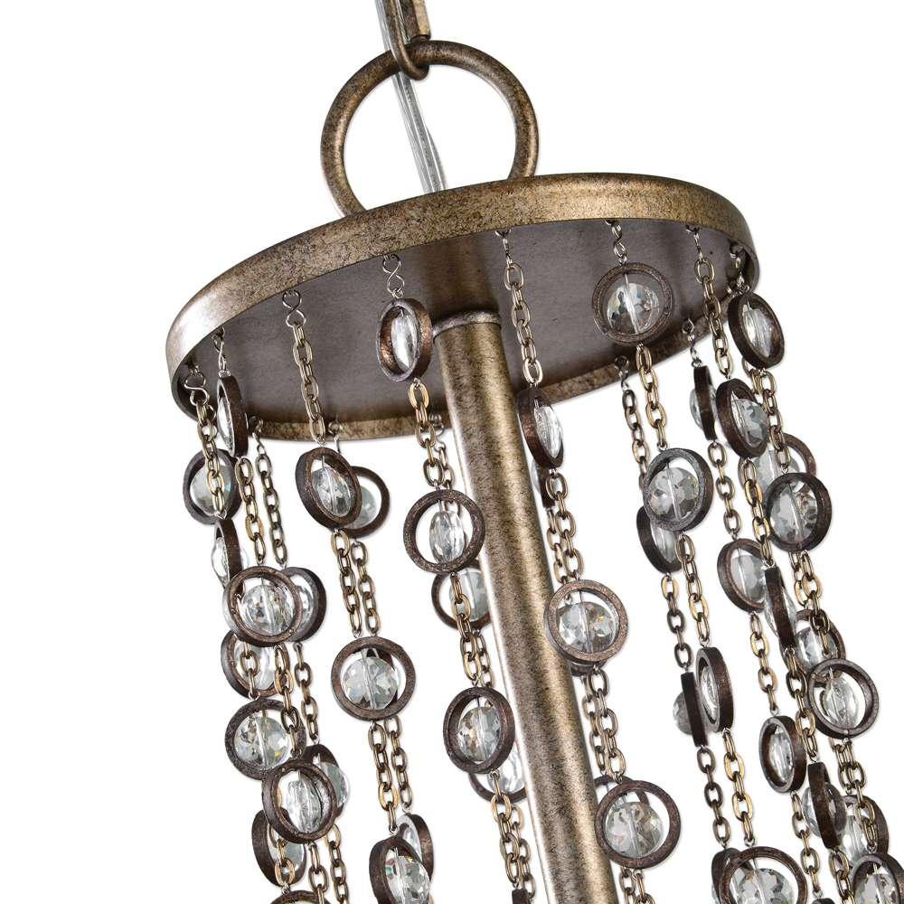 Uttermost - Valka 6 Light Crystal Chandelier - 21288 veiw 3