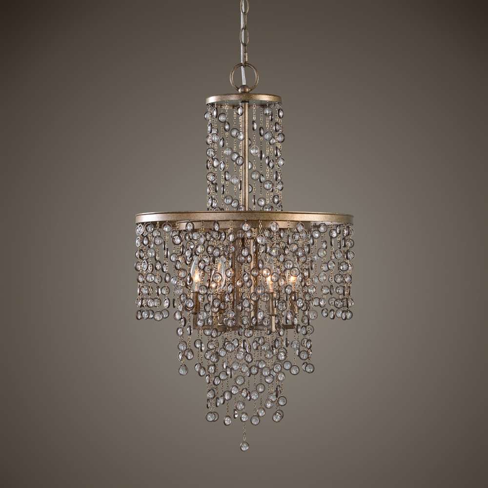 Uttermost - Valka 6 Light Crystal Chandelier - 21288 veiw 4
