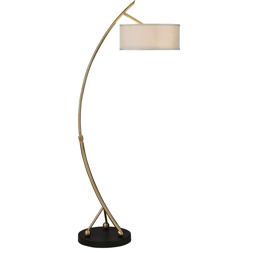 Uttermost - Vardar Curved Brass Floor Lamp - 28089-1 veiw 1