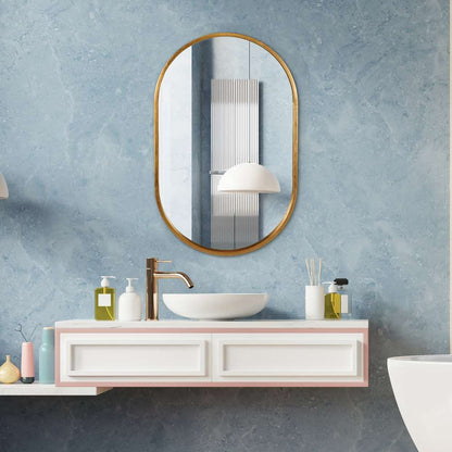 Uttermost - Varina Minimalist Gold Oval Mirror - 09736 veiw 4