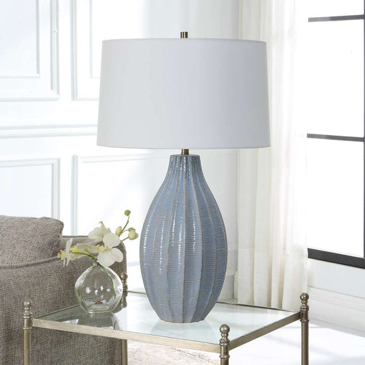 Uttermost - Veston Blue Glaze Table Lamp - 30161-1 veiw 2