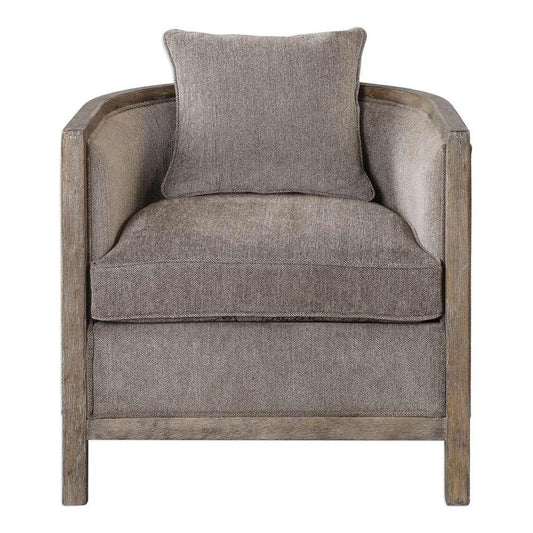 Uttermost - Viaggio Gray Chenille Accent Chair - 23359 veiw 1