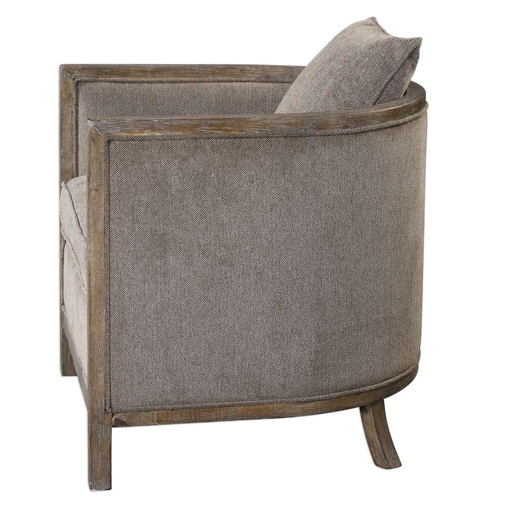 Uttermost - Viaggio Gray Chenille Accent Chair - 23359 veiw 3