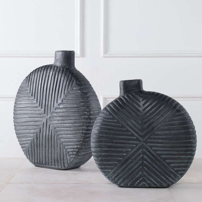 Uttermost - Viewpoint Aged Black Vases, Set/2 - 17114 veiw 2