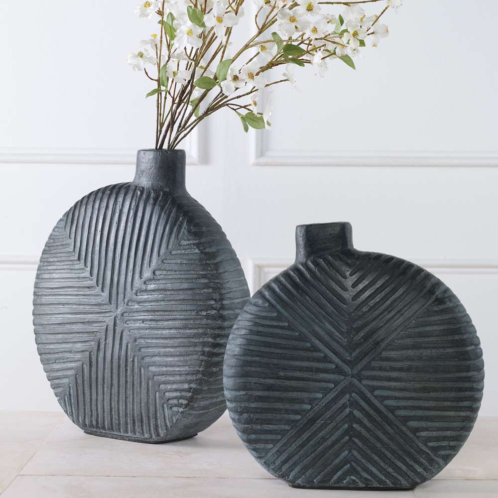 Uttermost - Viewpoint Aged Black Vases, Set/2 - 17114 veiw 4