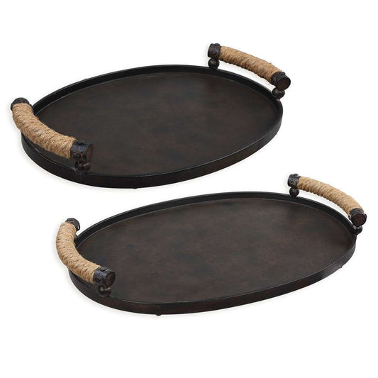 Uttermost - Viggo Bronze Trays, Set/2 - 18073 veiw 1