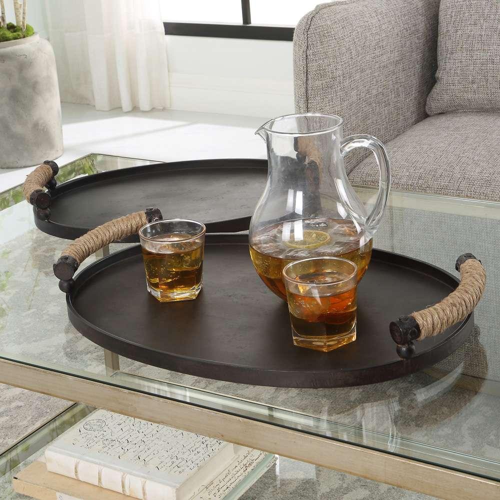 Uttermost - Viggo Bronze Trays, Set/2 - 18073 veiw 2