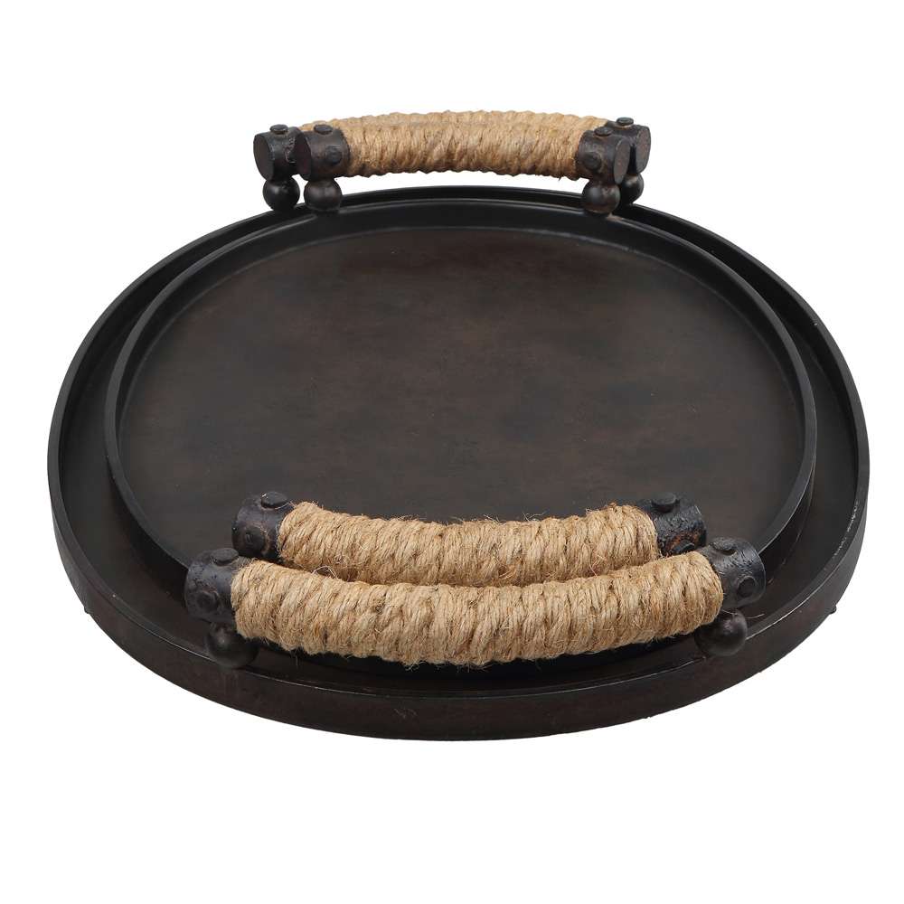 Uttermost - Viggo Bronze Trays, Set/2 - 18073 veiw 3