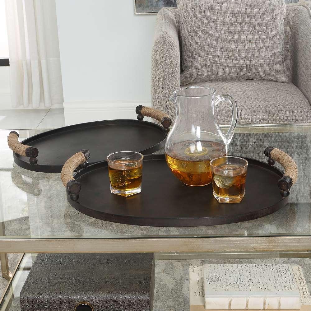 Uttermost - Viggo Bronze Trays, Set/2 - 18073 veiw 4