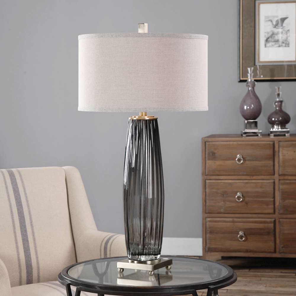 Uttermost - Vilminore Gray Glass Table Lamp - 26698-1 veiw 4