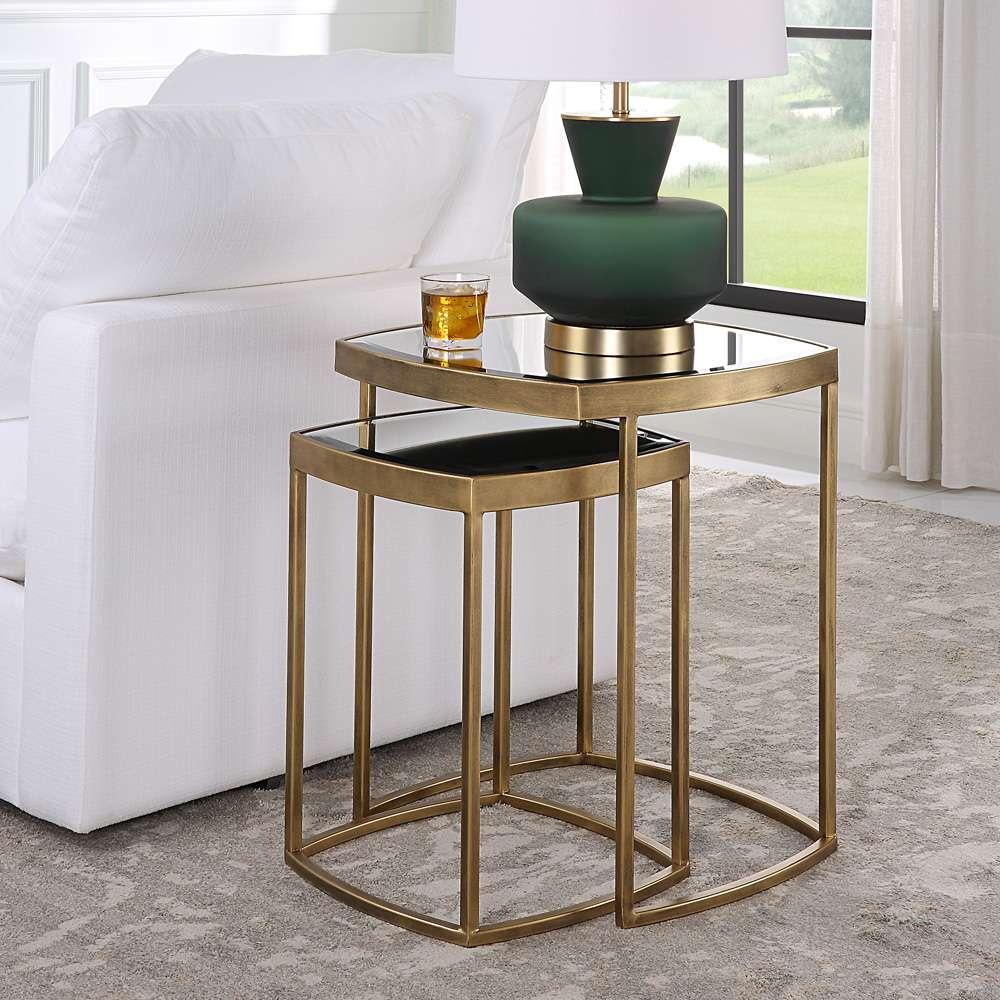 Uttermost - Vista Gold Nesting Tables (Set of 2) - 22957 veiw 2