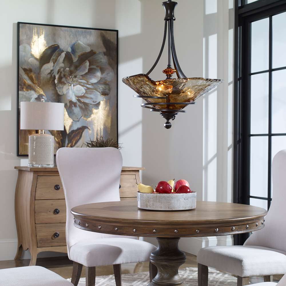 Uttermost - Vitalia 3 Lt Oil Rubbed Bronze Pendant - 21904 veiw 4