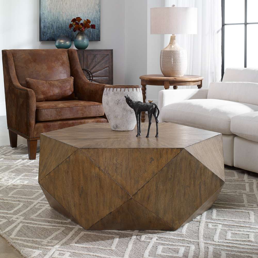 Uttermost - Volker Honey Coffee Table - 25423 veiw 4