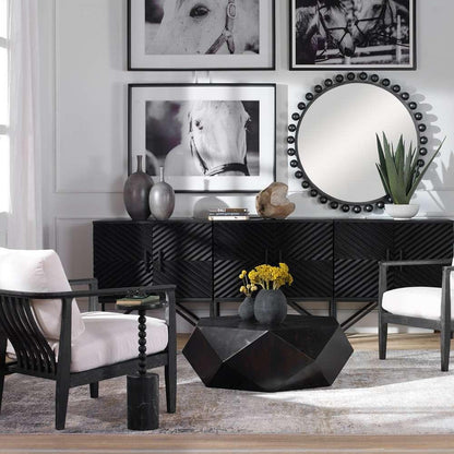 Uttermost - Volker Small Black Coffee Table - 25491 veiw 3