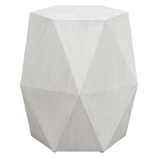 Uttermost - Volker White Geometric Accent Table - 25273 veiw 1