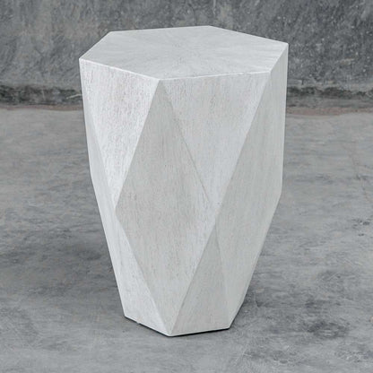 Uttermost - Volker White Side Table - 25164 veiw 3