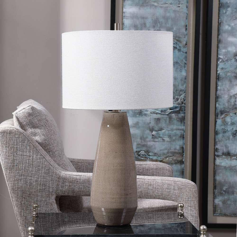 Uttermost - Volterra Taupe-Gray Table Lamp - 28394-1 veiw 2