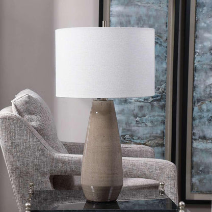 Uttermost - Volterra Taupe-Gray Table Lamp - 28394-1 veiw 2