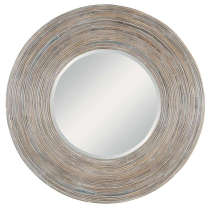 Uttermost - Vortex White Washed Round Mirror - 08173 veiw 1