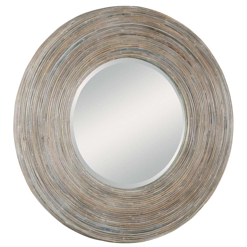 Uttermost - Vortex White Washed Round Mirror - 08173 veiw 3