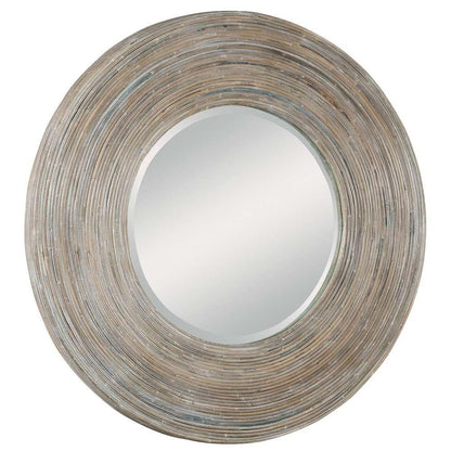 Uttermost - Vortex White Washed Round Mirror - 08173 veiw 3