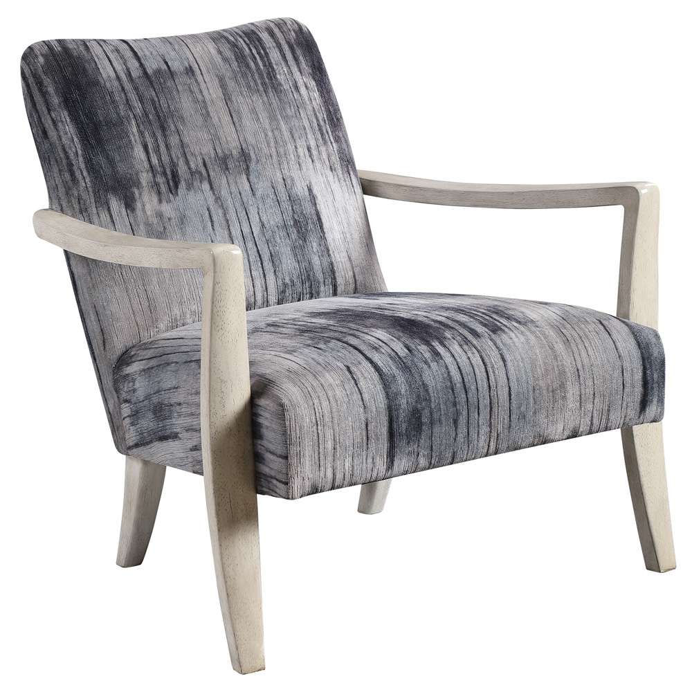 Uttermost - Watercolor Gray Chenille Accent Chair - 23587 veiw 3
