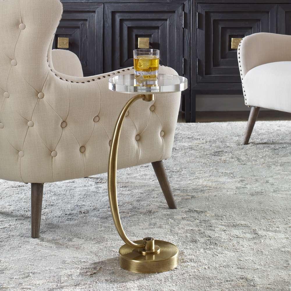 Uttermost - Waveney Brass Drink Table - 25227 veiw 4