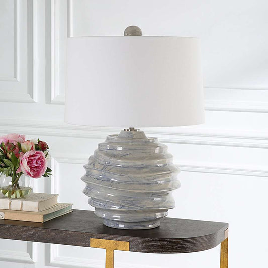 Uttermost - Waves Blue & White Accent Lamp - 30194-1 veiw 2