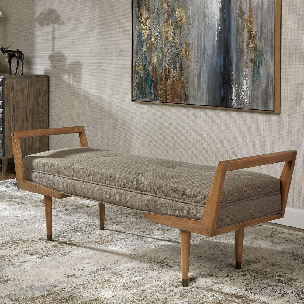Uttermost - Waylon Mid-Century Modern Bench - 23388 veiw 4