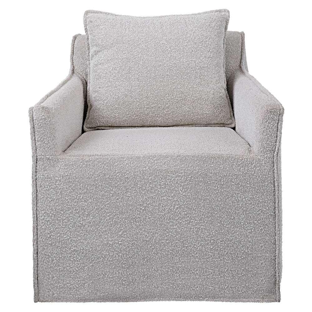 Uttermost - Welland Gray Swivel Chair - 23658 veiw 1