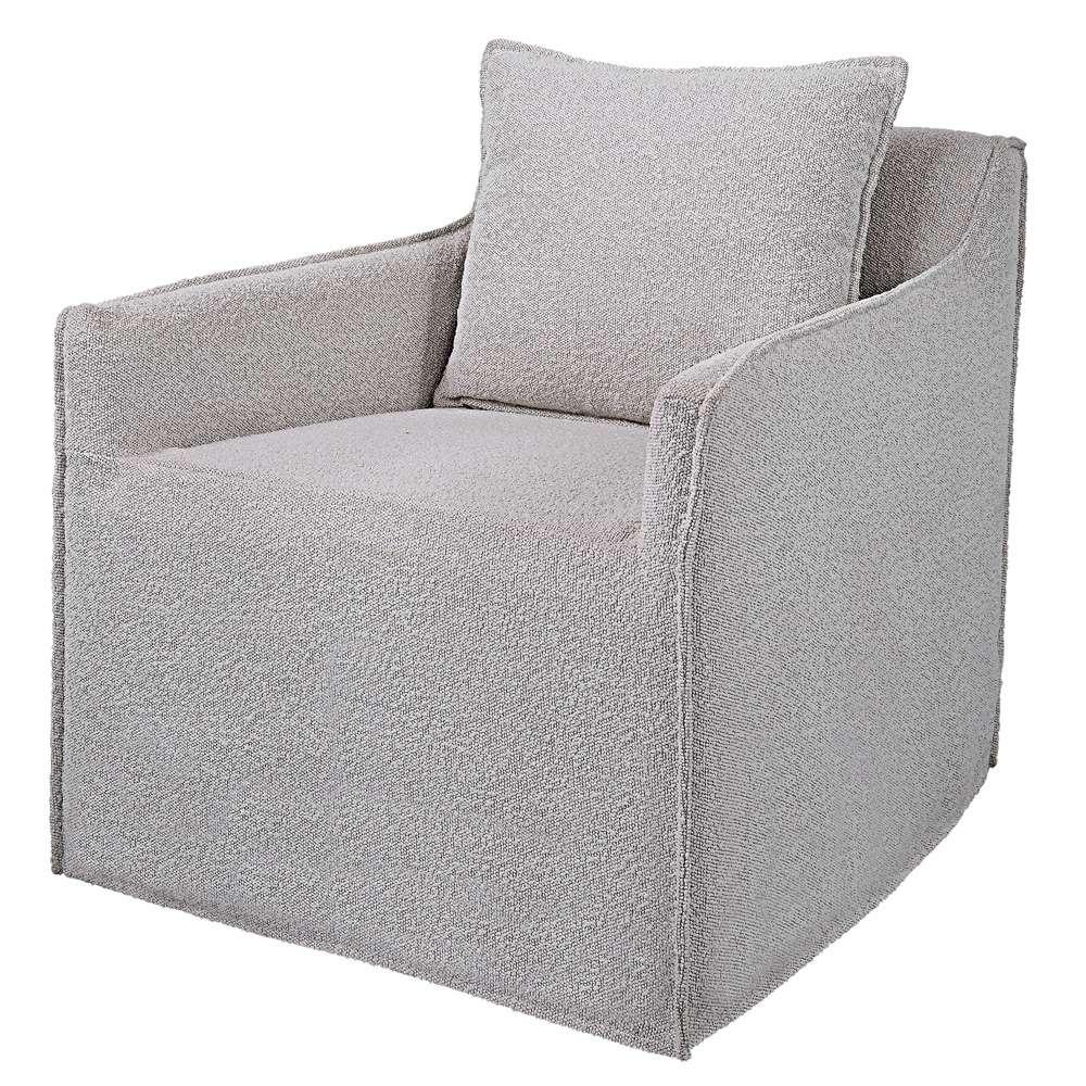Uttermost - Welland Gray Swivel Chair - 23658 veiw 2